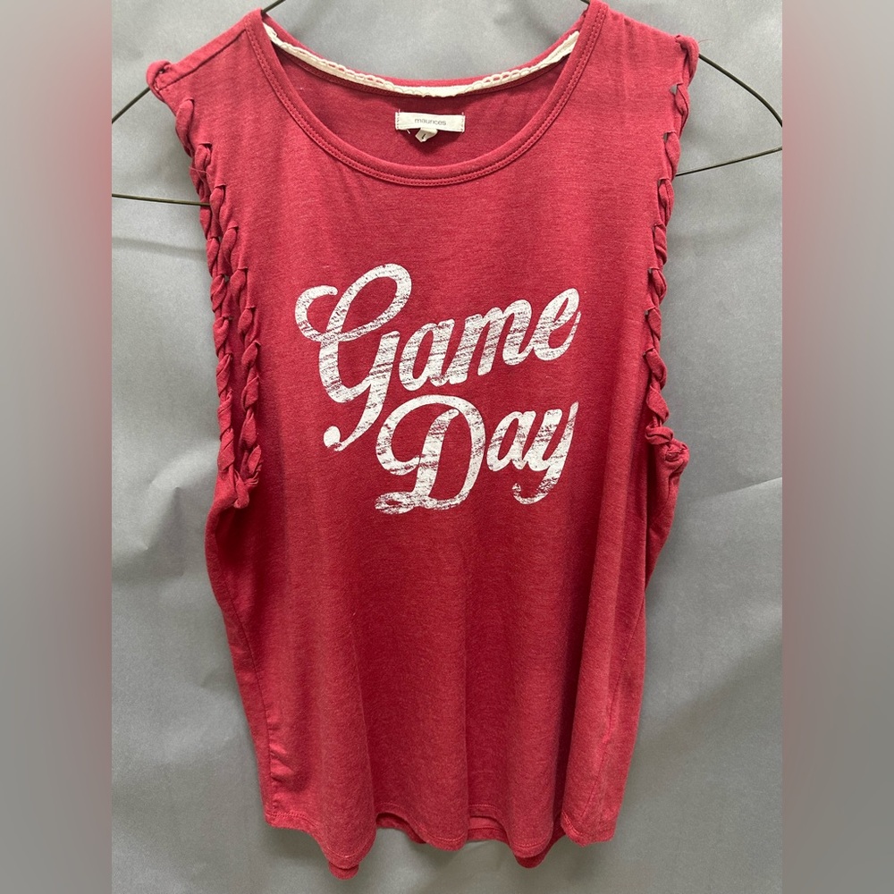 Maurices Multicolored Muscle Tee Game Day
